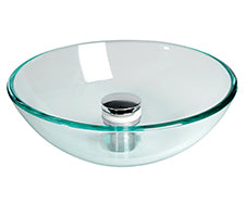 Waschbecken Edelstahl und Glas