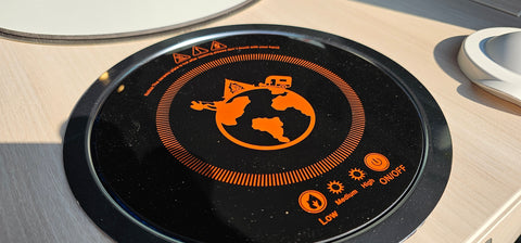 plaque à induction / plaque à encastrer / plaque à encastrer à bague fraisée / plaque à bague métallique