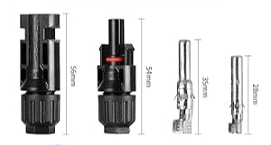 Lot de 5 paires de connecteurs solaires MC4 mâles/femelles pour câbles de panneaux solaires, connecteurs photovoltaïques IP67, connecteurs solaires PV compatibles avec câbles solaires de 2,5 mm² à 6 mm²