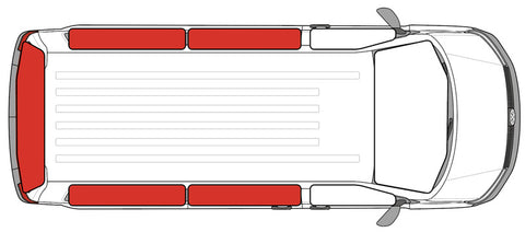 Thermomatten mit Saugnapfbefestigung für Volkswagen Transporter 5/6 >2003