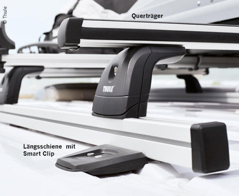 Dachträger Set - 2 Lastenträger Lg.1,5m, Höhe 13cm
