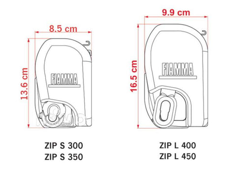 Fiamma Zip L 4,50 - Komplette Seitenwandmarkise als Vorzelt im Set