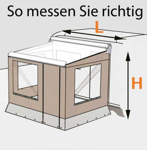 Markisenvorzelt CampRoom 500 4,5m 261-290cm