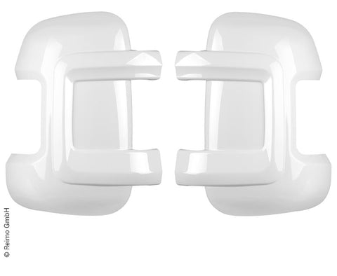 Kit de protections de rétroviseurs blancs - Version longue - Fiat Ducato et similaires