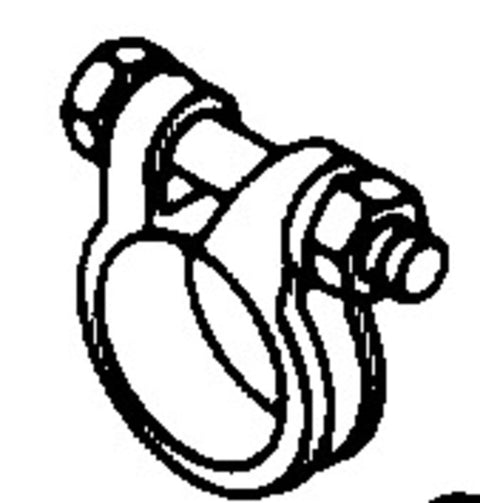 Collier de serrage pour tube D24-26 en acier inoxydable