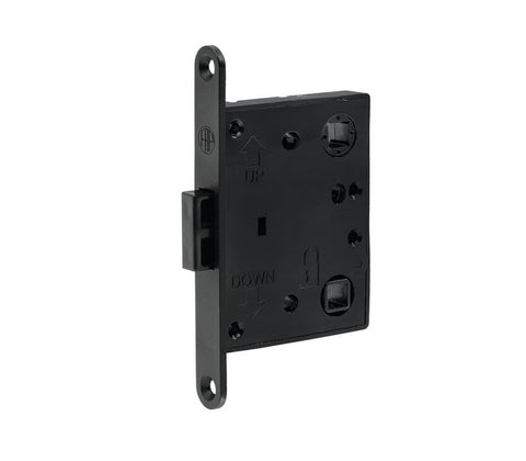 Serrure à pêne dormant M-Lock en plastique, noire