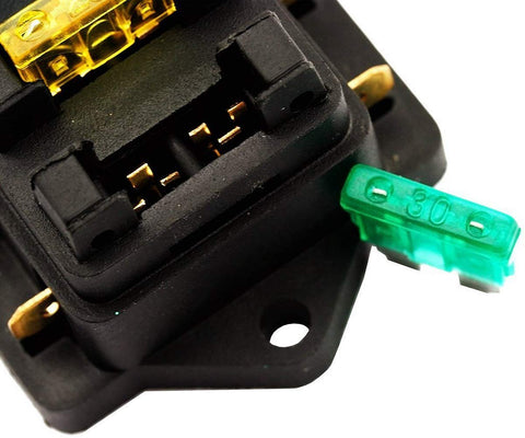 Porte-fusibles 4 voies ATO ATC 12V/24V véhicule avec 4 fusibles boîte à fusibles fusibles plats boîte à fusibles porte-fusibles