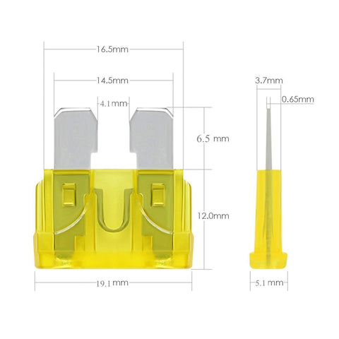 Porte-fusibles 4 voies ATO ATC 12V/24V véhicule avec 4 fusibles boîte à fusibles fusibles plats boîte à fusibles porte-fusibles