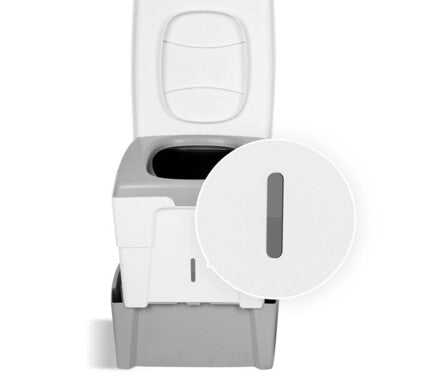 TROBOLO WandaGO Trenntoilette, 6,5l + 4,6l, Höhe 306-436mm / Campingtoilette / Camping-WC