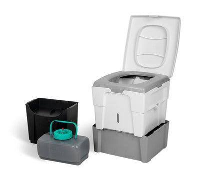 TROBOLO WandaGO Trenntoilette, 6,5l + 4,6l, Höhe 306-436mm / Campingtoilette / Camping-WC