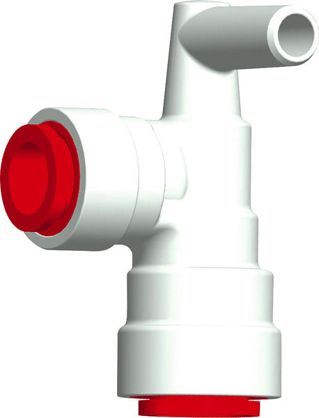Connecteur coudé rouge pour JohnGuest 12mm / Uniquick 12mm