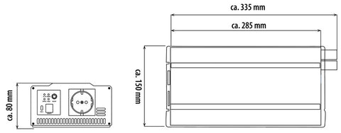 PowerWave Inverter 1000W – Sinus-Wechselrichter mit Netzvorrangschaltung der neuesten Generation
