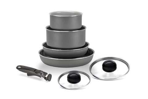 Ensemble de casseroles MONETA MELODIA MINISPACE 6 pièces, 100 % aluminium recyclé