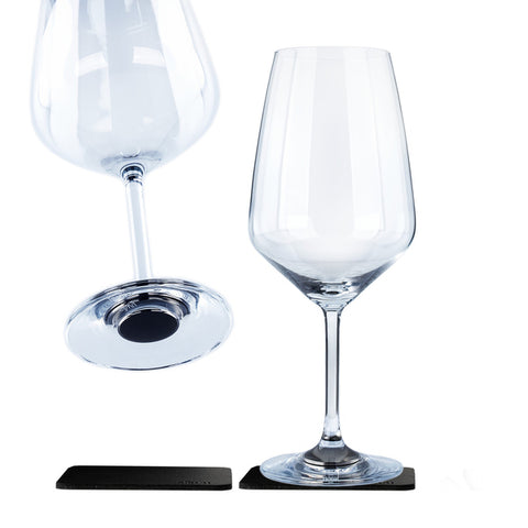 Bicchieri da vino magnetici Silwy da 650 ml, set da 2