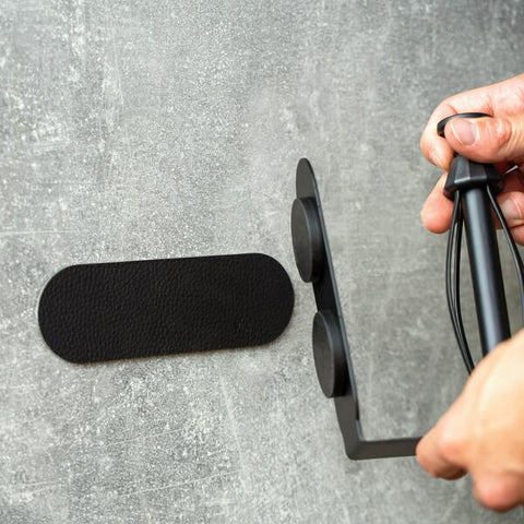 Magnet Toilettenpapierhalter SILWY inklusive Metall Pad - Black