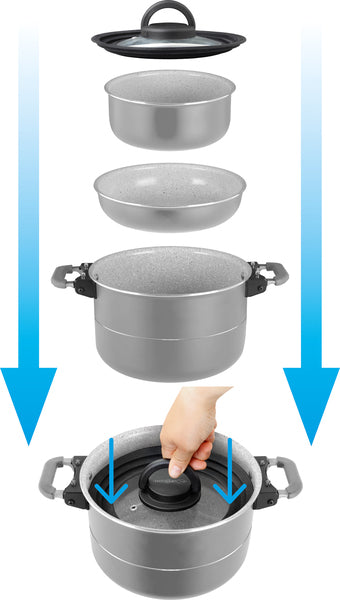 Set di pentole Brunner Fusion 7+1