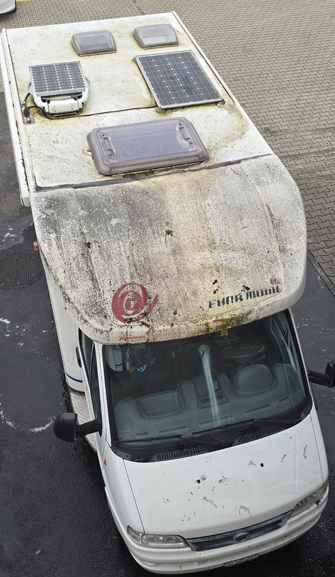 Pulizia veicoli per camper e furgoni camperizzati fino a 10 metri / Pulizia camper / Ducato / Jumper / Boxer / Master / Transit