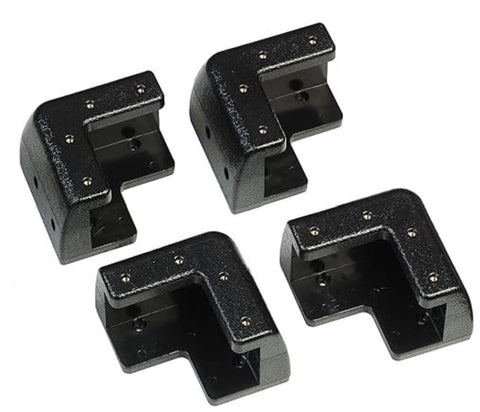Staffa / angolare / pannello solare: Kit di montaggio per pannelli solari con spessore del telaio in alluminio da 18 a 40 mm, nero (pacchetto di montaggio staffa per balcone, staffa per balcone pannello solare, guida di montaggio)