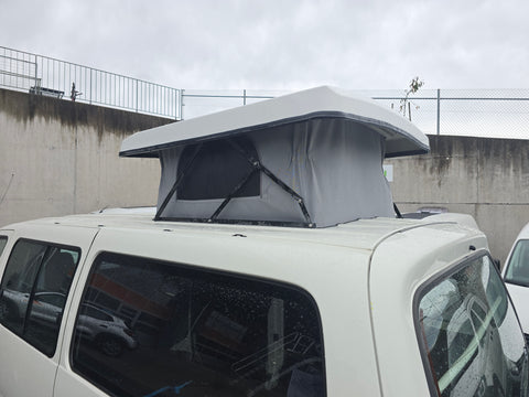 Toit relevable universel pour mini camping-car (ex : Kangoo, Berlingo) Standard Blanc - Mécanisme 90°