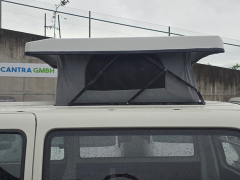 Toit relevable universel pour mini camping-car (ex : Kangoo, Berlingo) Standard Blanc - Mécanisme 90°