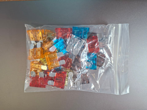 Lamellensicherungen / Autosicherung - Verschiedene Stromstärken - 36er Set