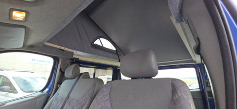 Toit relevable / toit relevable / toit relevable pour Renault Trafic / Nissan Primastar / OPEL Vivaro jusqu'à 2014 / Avant haut - Y compris installation / immatriculation / voiture de location