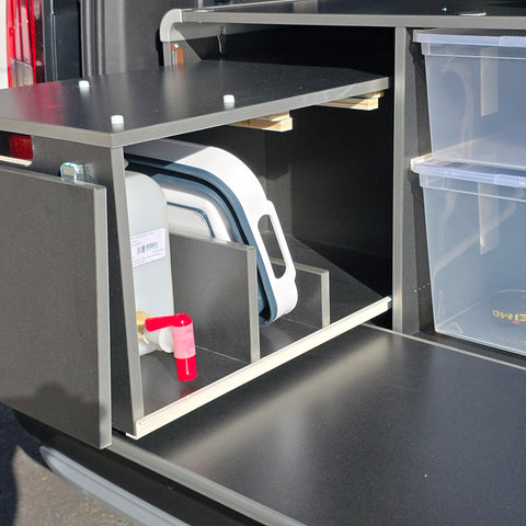 REIMO Campingbox M pour VW Caddy à partir de 2003 et autres mini-camping-cars et monospaces