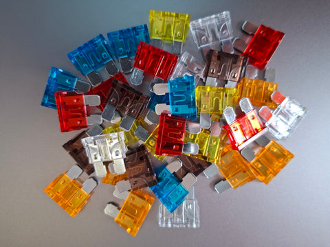 Lamellensicherungen / Autosicherung - Verschiedene Stromstärken - 36er Set