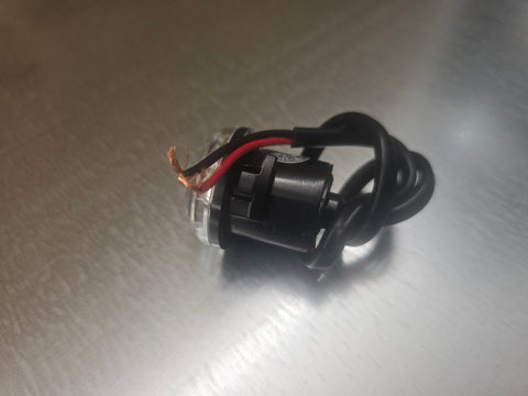 Feu de gabarit à LED, 6-33 V, 0,6 W, transparent, câble de 250 mm, IP67