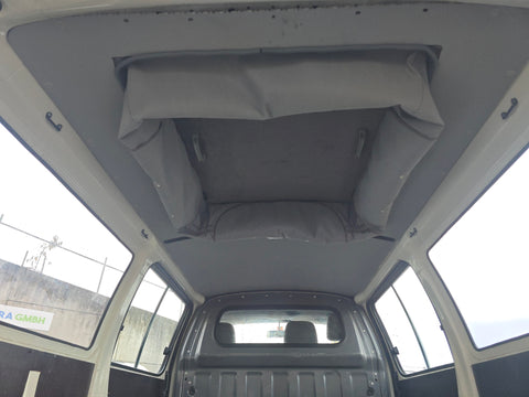 Toit relevable universel pour mini camping-car (ex : Kangoo, Berlingo) Standard Blanc - Mécanisme 90°