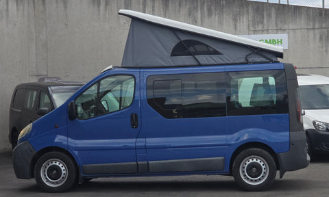 Toit relevable / toit relevable / toit relevable pour Renault Trafic / Nissan Primastar / OPEL Vivaro jusqu'à 2014 / Avant haut - Y compris installation / immatriculation / voiture de location