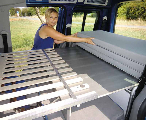 Letto attivo VW Caddy LR con tappezzeria e fodere