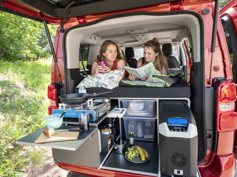 REIMO Campingbox M pour VW Caddy à partir de 2003 et autres mini-camping-cars et monospaces