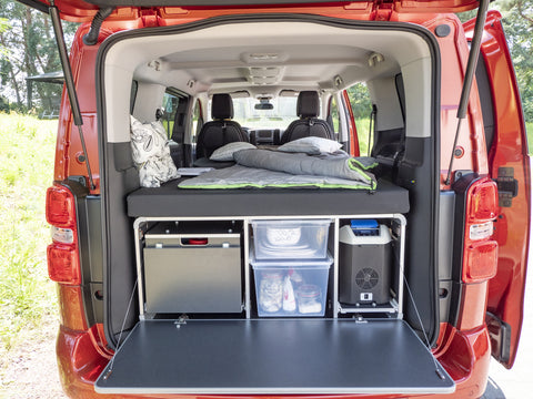 REIMO Campingbox M pour VW Caddy à partir de 2003 et autres mini-camping-cars et monospaces