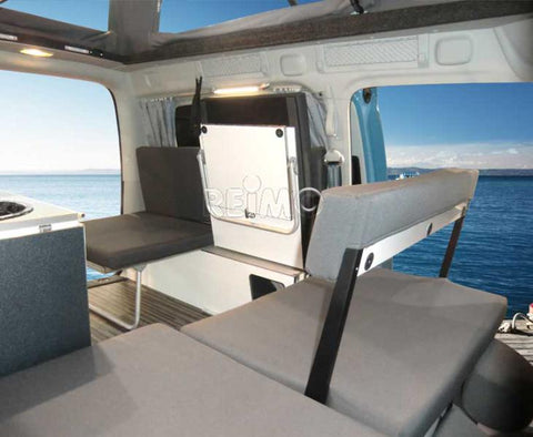 Lit de camp avec banquette rabattable pour VW CADDY Maxi & Camp construit de 8/2010 à 8/2020