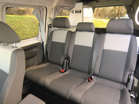 Lit de camp avec banquette rabattable pour VW CADDY Maxi & Camp construit de 8/2010 à 8/2020