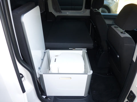Coffre de rangement VW Caddy Camp Maxi pour Porta Potti 335 - Blanc brillant