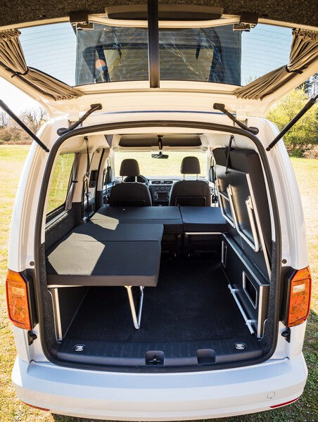 Lit arrière avec banquette rabattable pour VW Caddy Maxi LR Weekender construit du 08/10 au 08/20