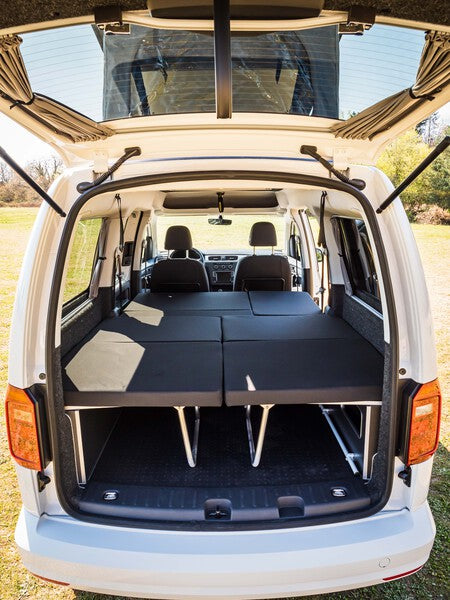 Lit arrière avec banquette rabattable pour VW Caddy Maxi LR Weekender construit du 08/10 au 08/20
