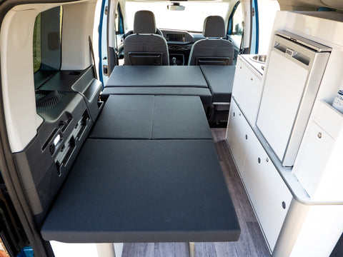 Lit de camp avec banquette rabattable pour VW Caddy 5 L2