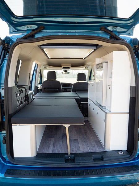 Lit de camp avec banquette rabattable pour VW Caddy 5 L2