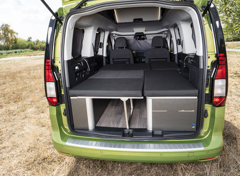 Lit avec banquette rabattable pour VW Caddy LR (à partir de 20/05) / Ford Connect LR (à partir de 2023) - Weekender 2