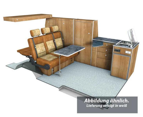 Armoire à vêtements et à linge pour la conversion à empattement long TravelStyle T6/T5