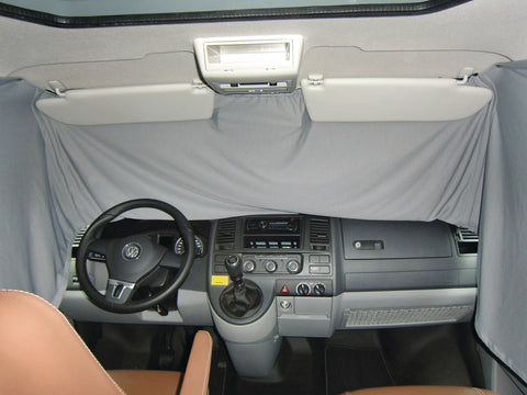 VW T5 Fahrerhaus Sichtschutzgardine grau 1 teilig ab 04