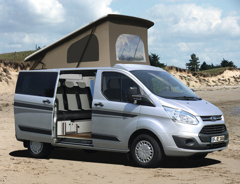 Ford Transit KR à partir de 07/2013 avant super plat haut 2, blanc avec spoiler