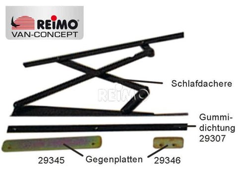 Contropiastra per forbici per tetto piano, 325 mm