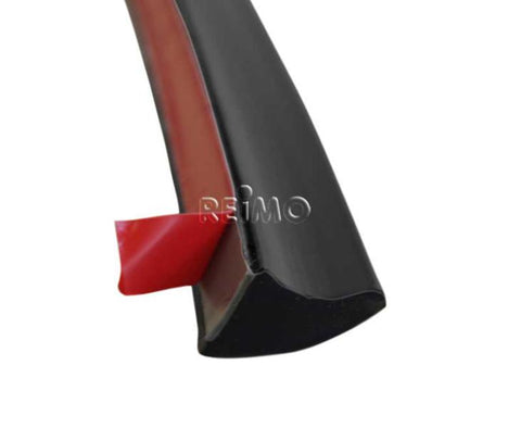 Profilo spoiler per tetto apribile o pannelli solari - adatto come protezione contro i scheggiamenti per cofani/finestre da tetto - nero, lunghezza 160 cm