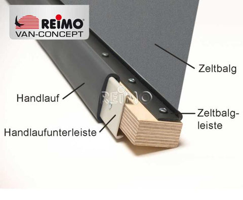 Striscia a soffietto per tenda grigio scuro