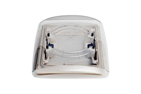 Hotte de toit 28x28cm Cadre : blanc Hotte : verre fumé