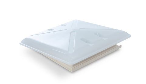Lucernario in vetro satinato 400x400mm con tenda avvolgibile + zanzariera